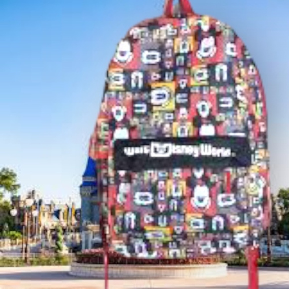 Walt Disney World Disney Parks Mickey Mouse Face Color Classic Backpack NWT